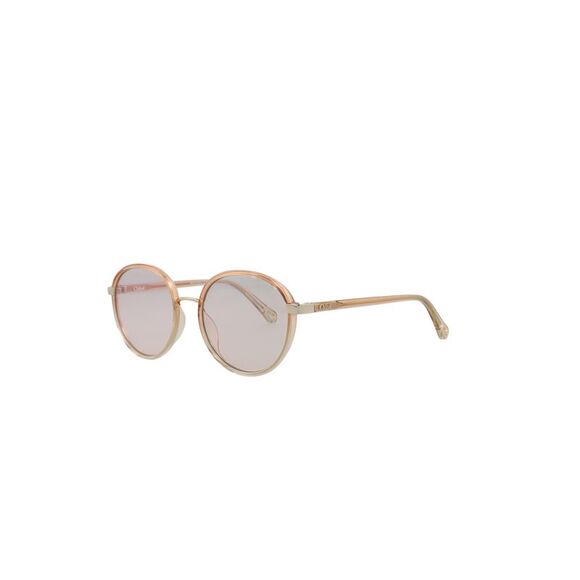 Chloé Round-Frame Injection Sunglasses Orange Womens - Picture 2 of 6
